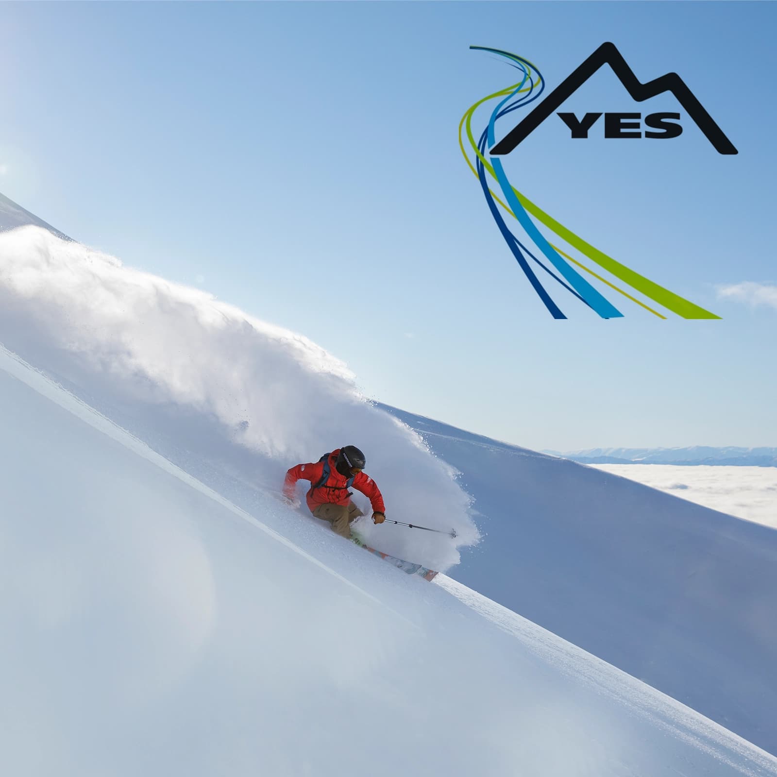 Experience the thrill of carving through fresh powder with YES—your ultimate ski and snowboard training partner for perfecting skills on the slopes.